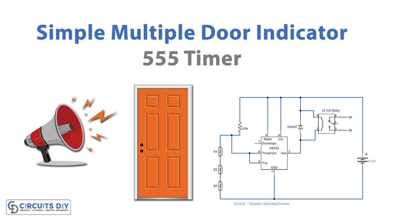 Simple Multiple Door Indicator Circuit