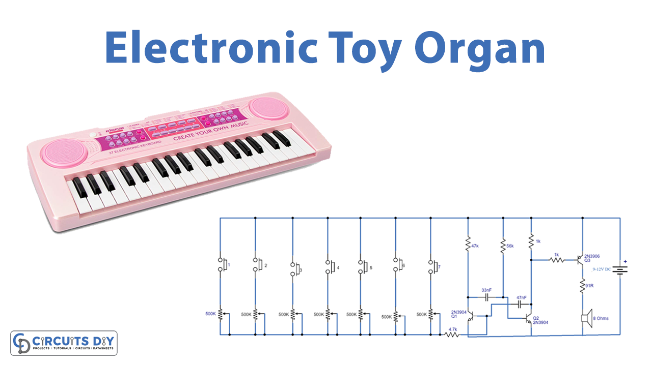Electronic Organ Circuit Using Transistors