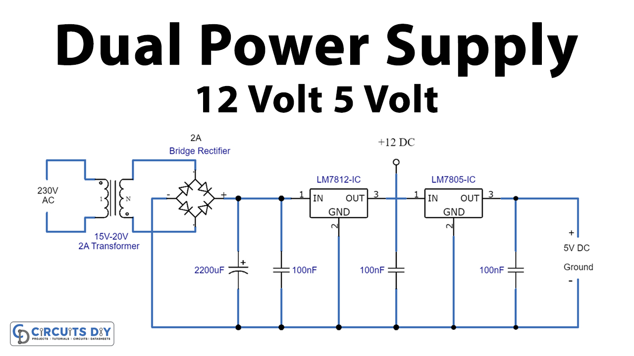 12V & 5V Dual Power Supply