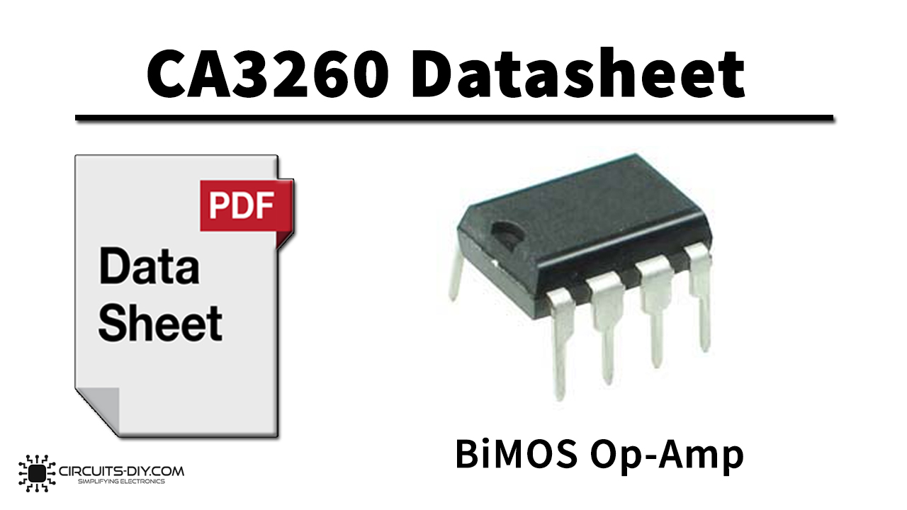CA3260 Dual 4MHz Bi-MOS Op-Amp – Datasheet