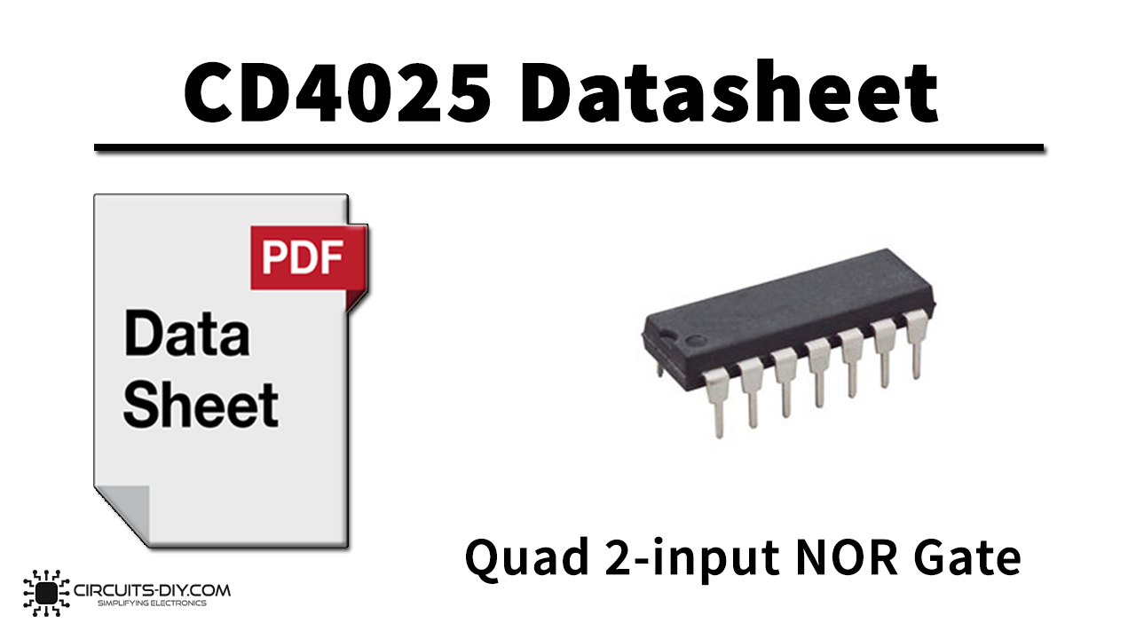 CD4025 Triple 3-Input NOR Gate – Datasheet