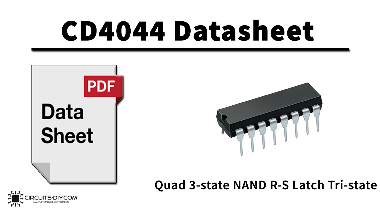 CD4044 Quad 3-state NAND R-S Latch Tristate – Datasheet