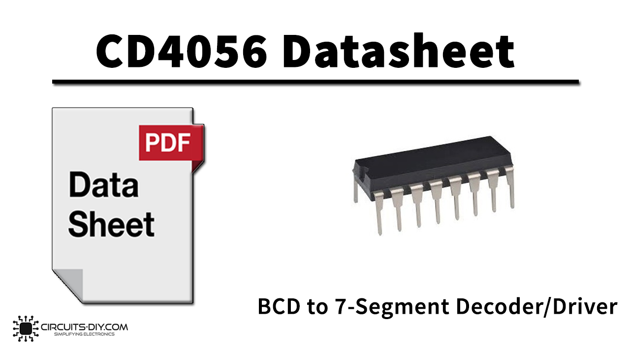 CD4056 BCD to 7-Segment Decoder/Driver – Datasheet