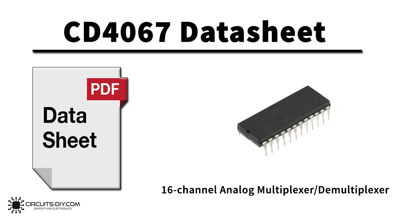 CD4067 16-channel Analog Multiplexer/Demultiplexer Datasheet