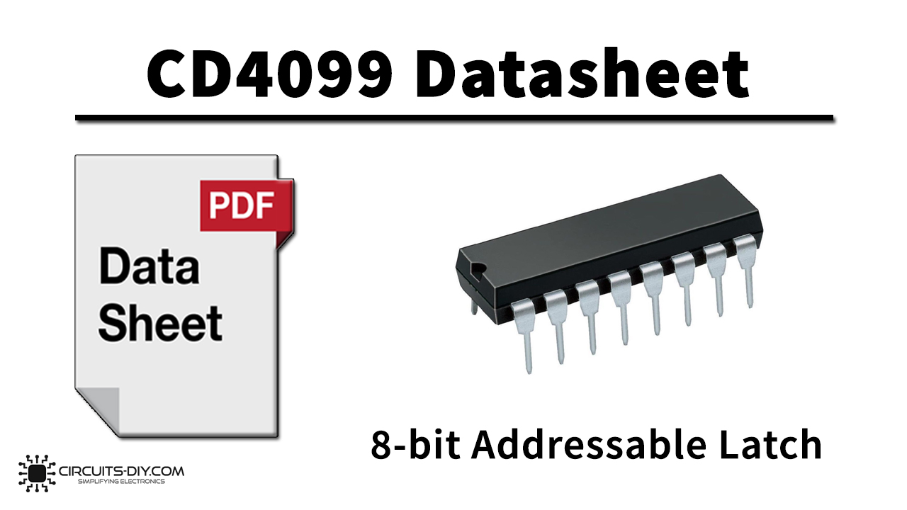 CD4099 8-bit Addressable Latch – Datasheet