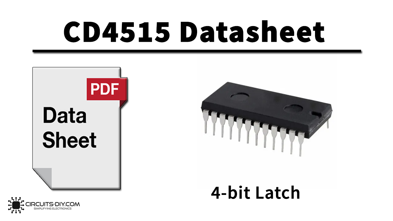 CD4515 4-bit Latch/4-16 Decoder – Datasheet