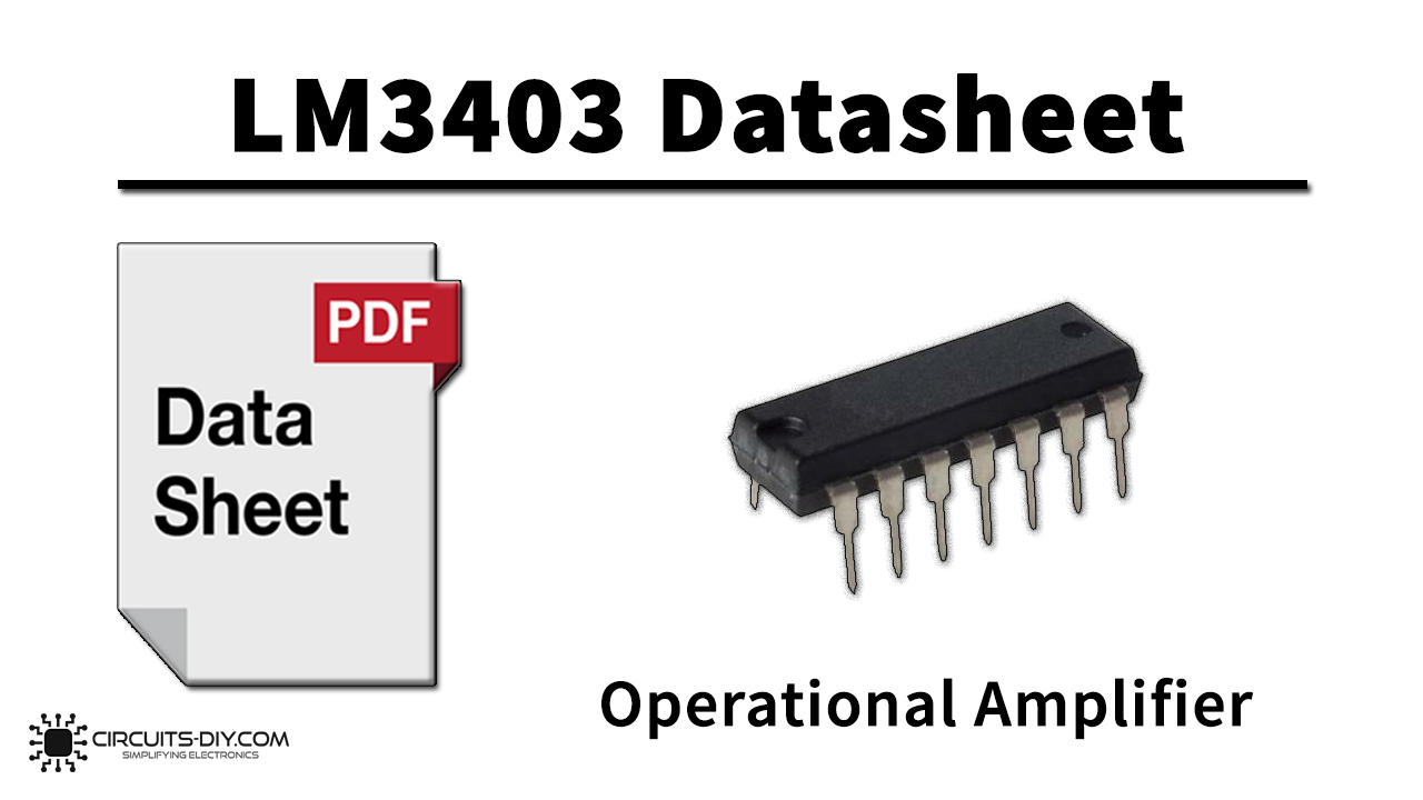 LM3403 Quad Operational Amplifier – Datasheet