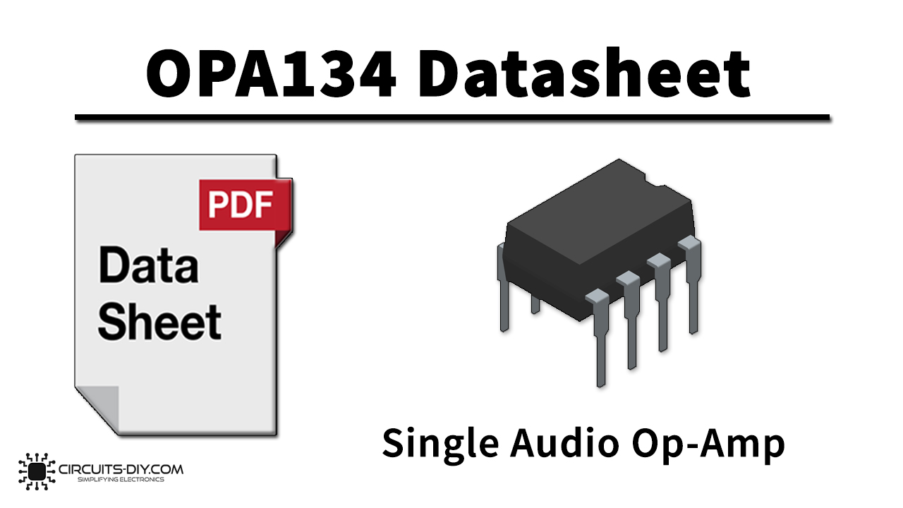 OPA134 Single Audio Op-Amp – Datasheet