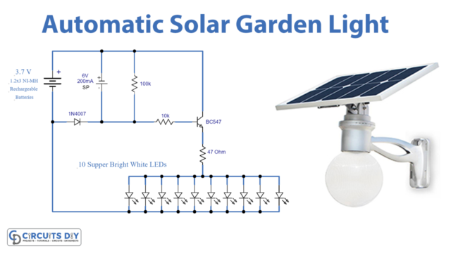 automatic solar garden light
