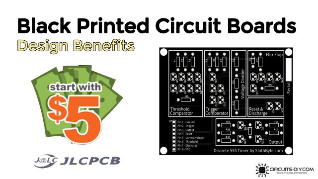 black pcb printed circuit board