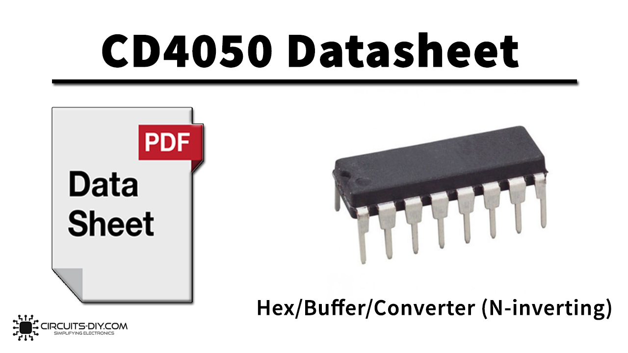 CD4050 Hex Buffer Converter (N-inverting) – Datasheet