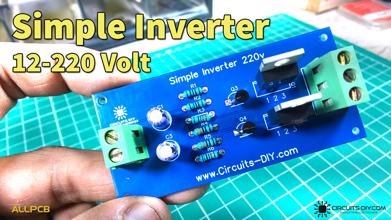 Easy Inverter Circuit with 2SC1815 Transistors