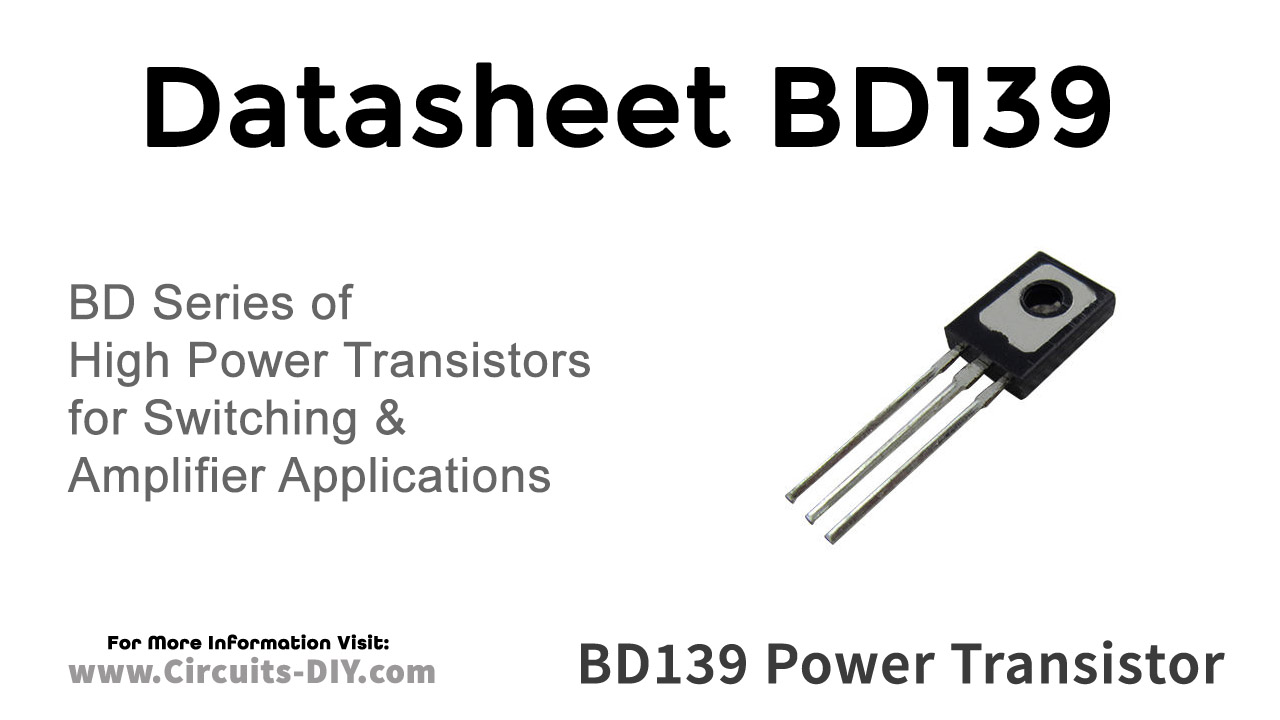 5 X BD139 NPN Power Transistor 