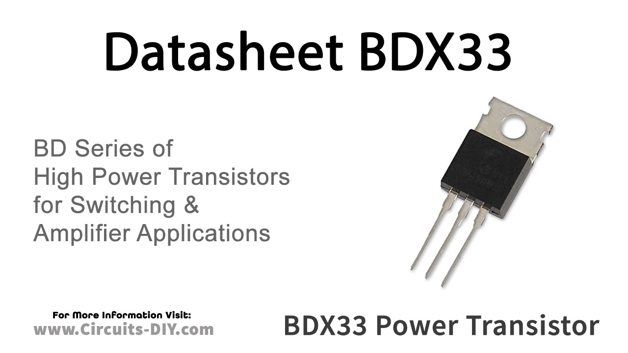 BDX33 Datasheet