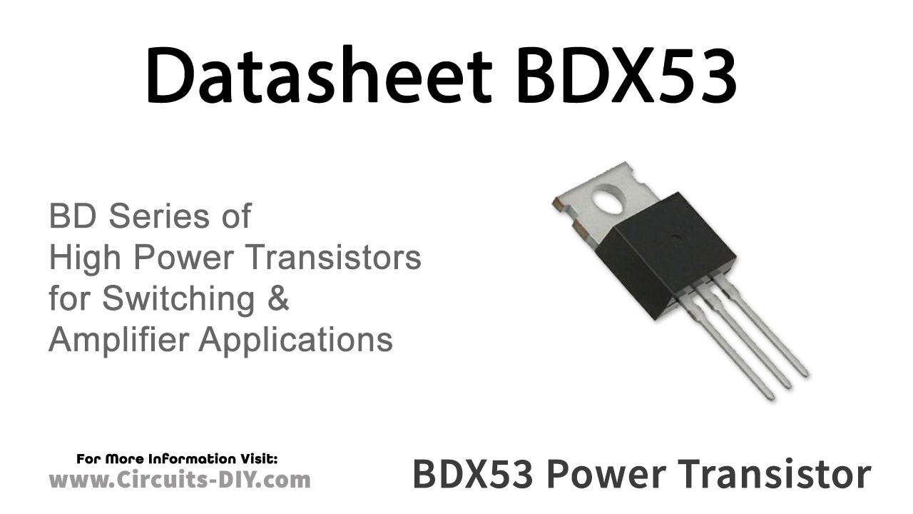 BDX53 NPN Darlington Power Transistor – Datasheet