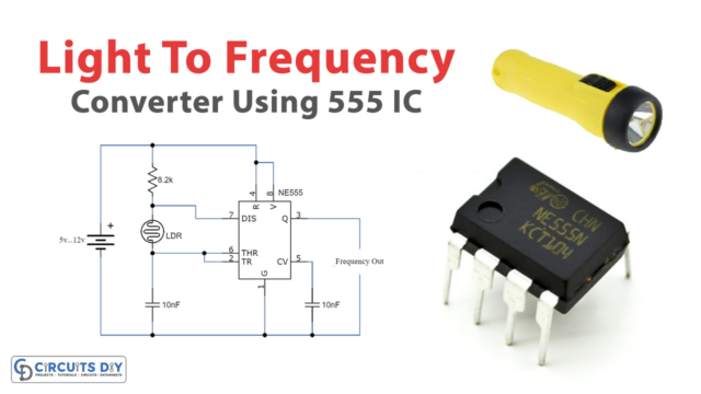 Light To Frequency Converter Using 555 IC