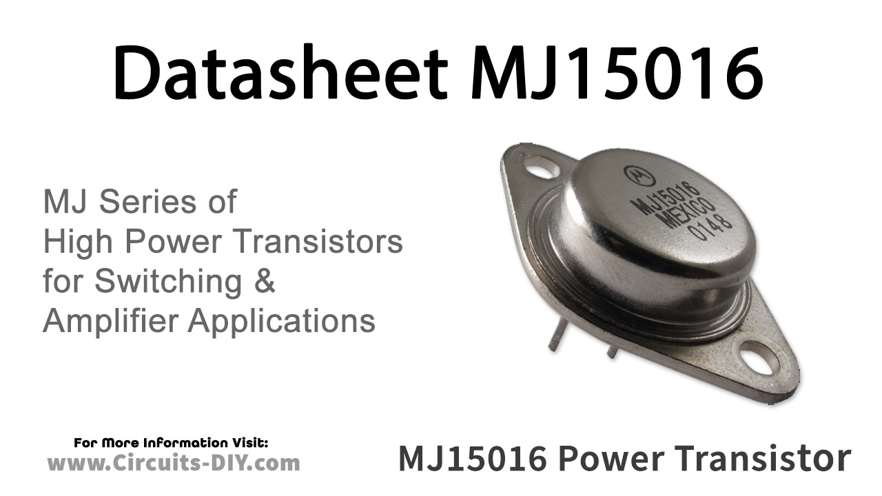 MJ15016 Datasheet