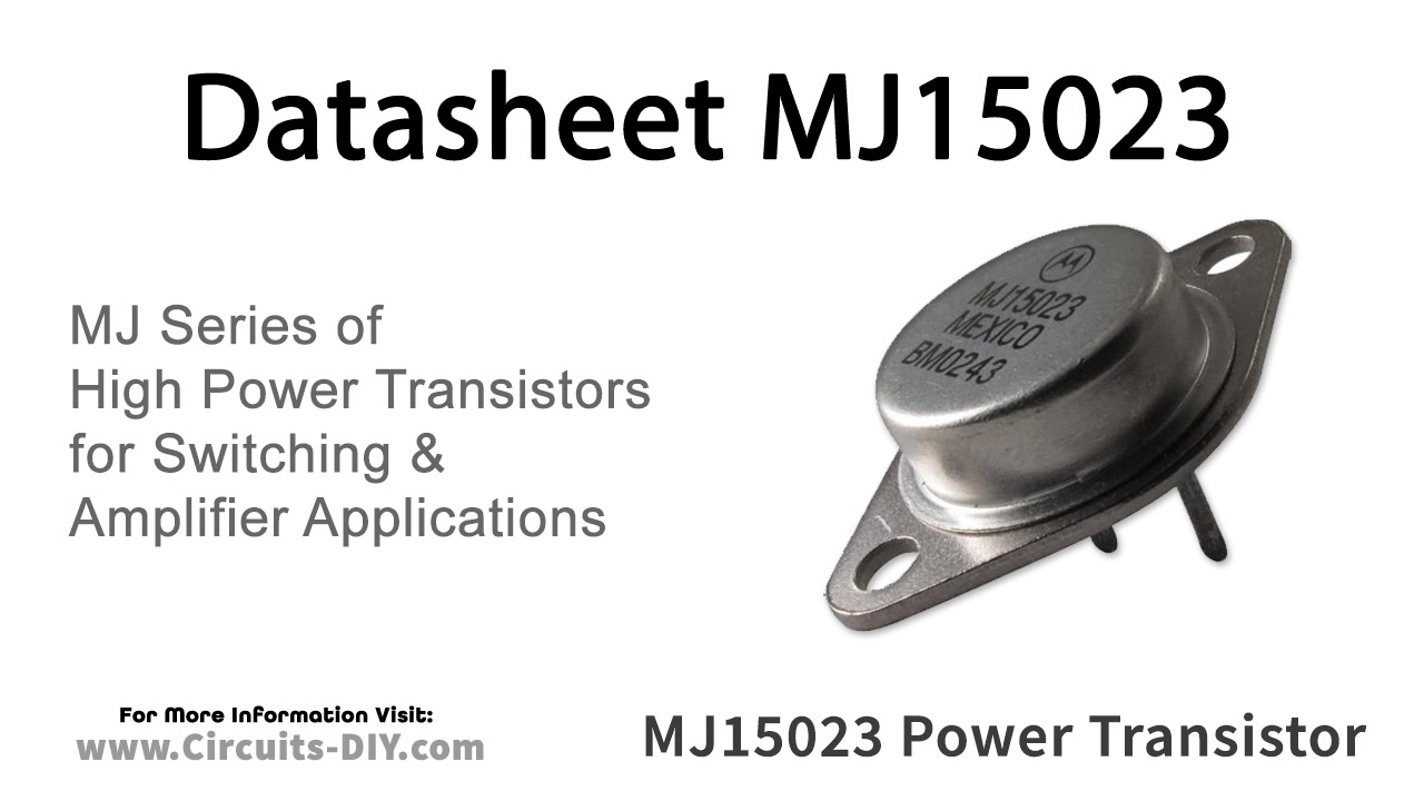 MJ15023 PNP Power Transistor – Datasheet