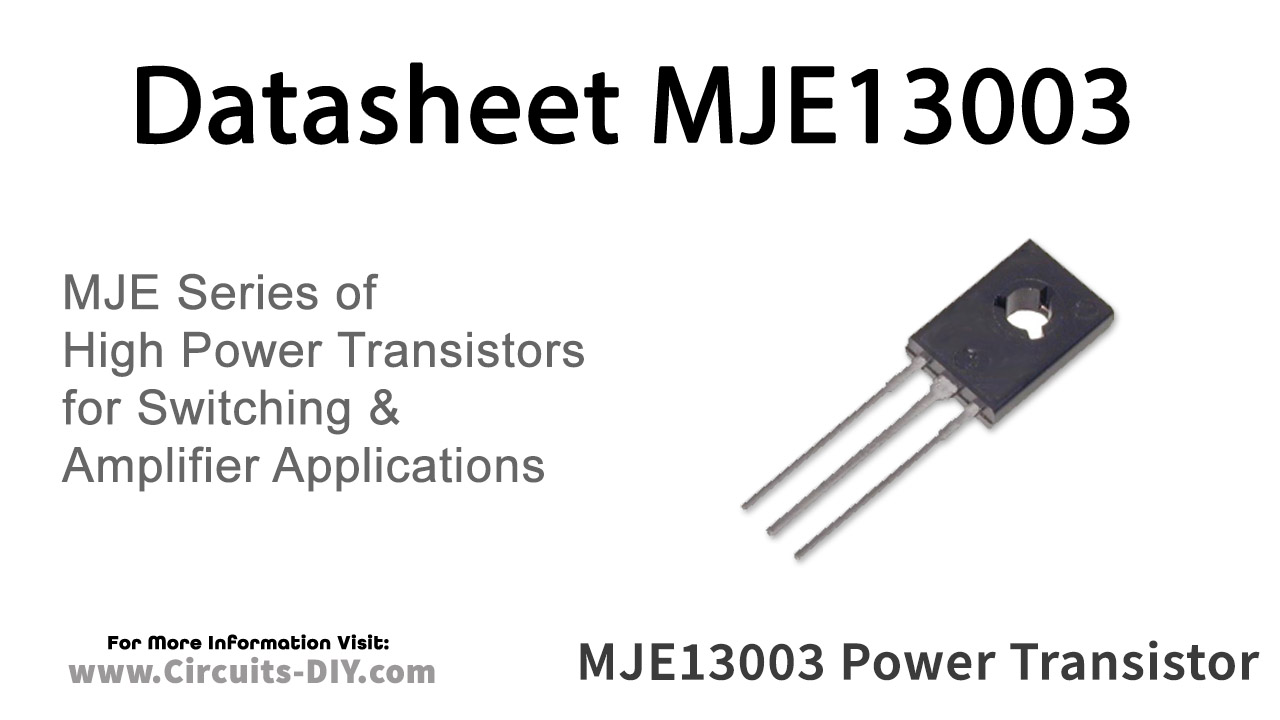 MJE13003 Datasheet