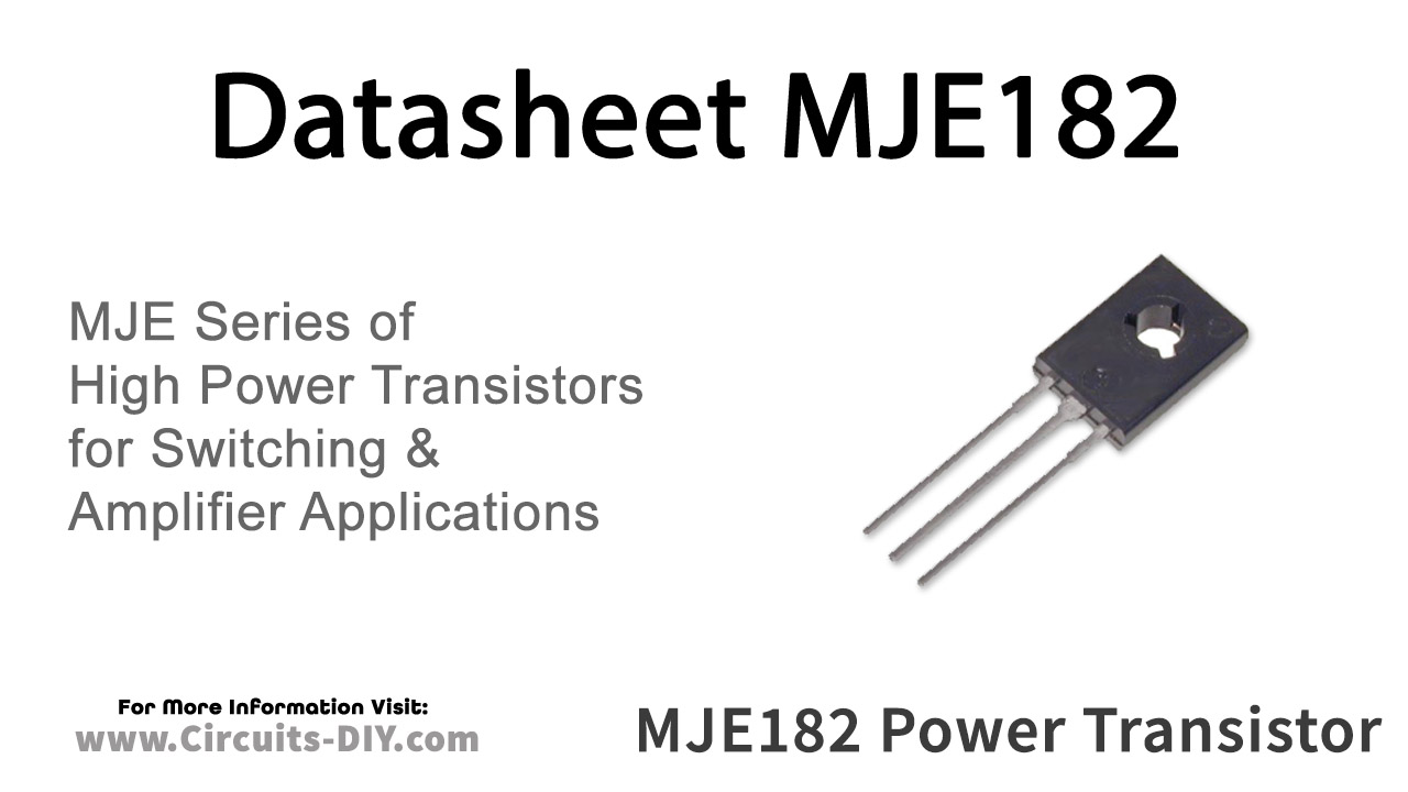 MJE182 NPN Power Transistor – Datasheet