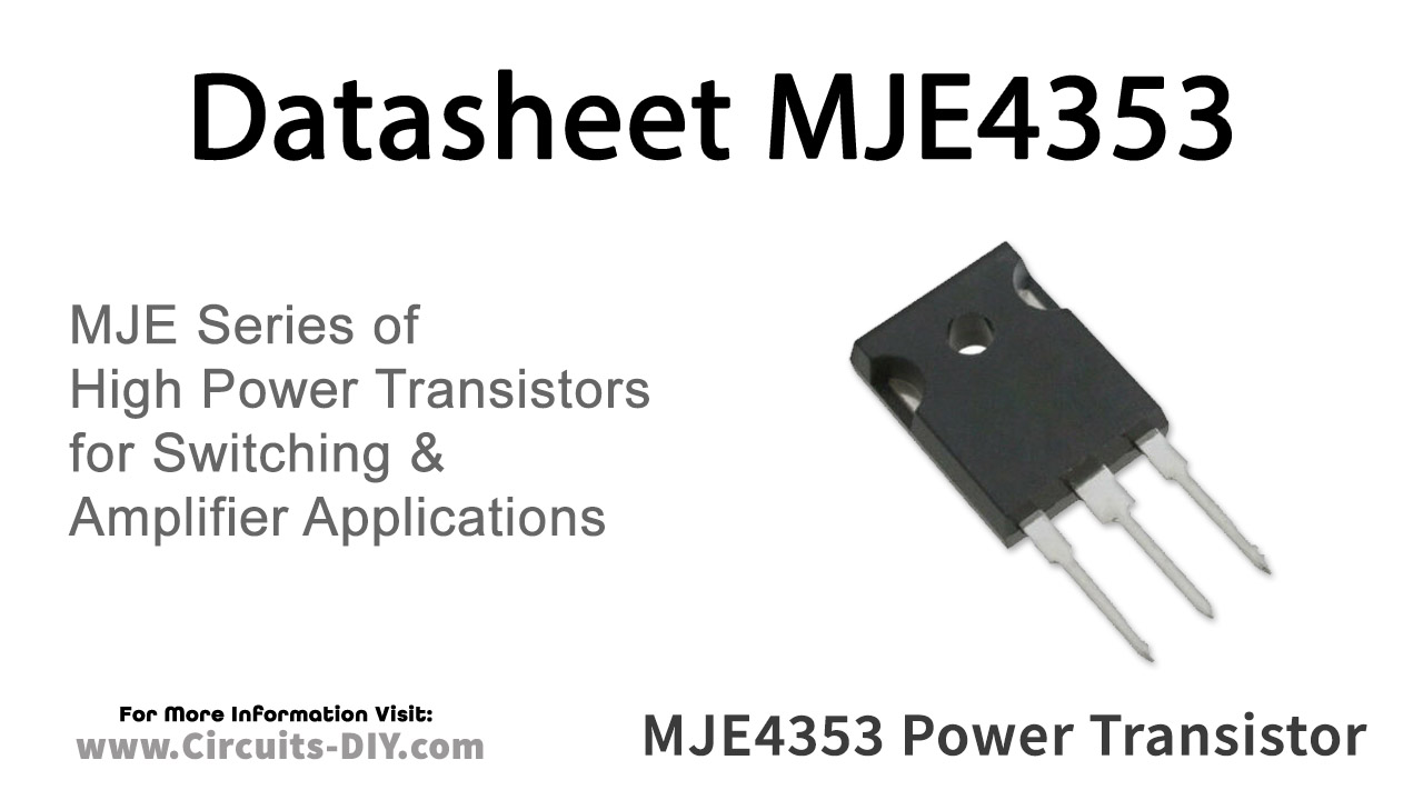 MJE4353 PNP Power Transistor – Datasheet