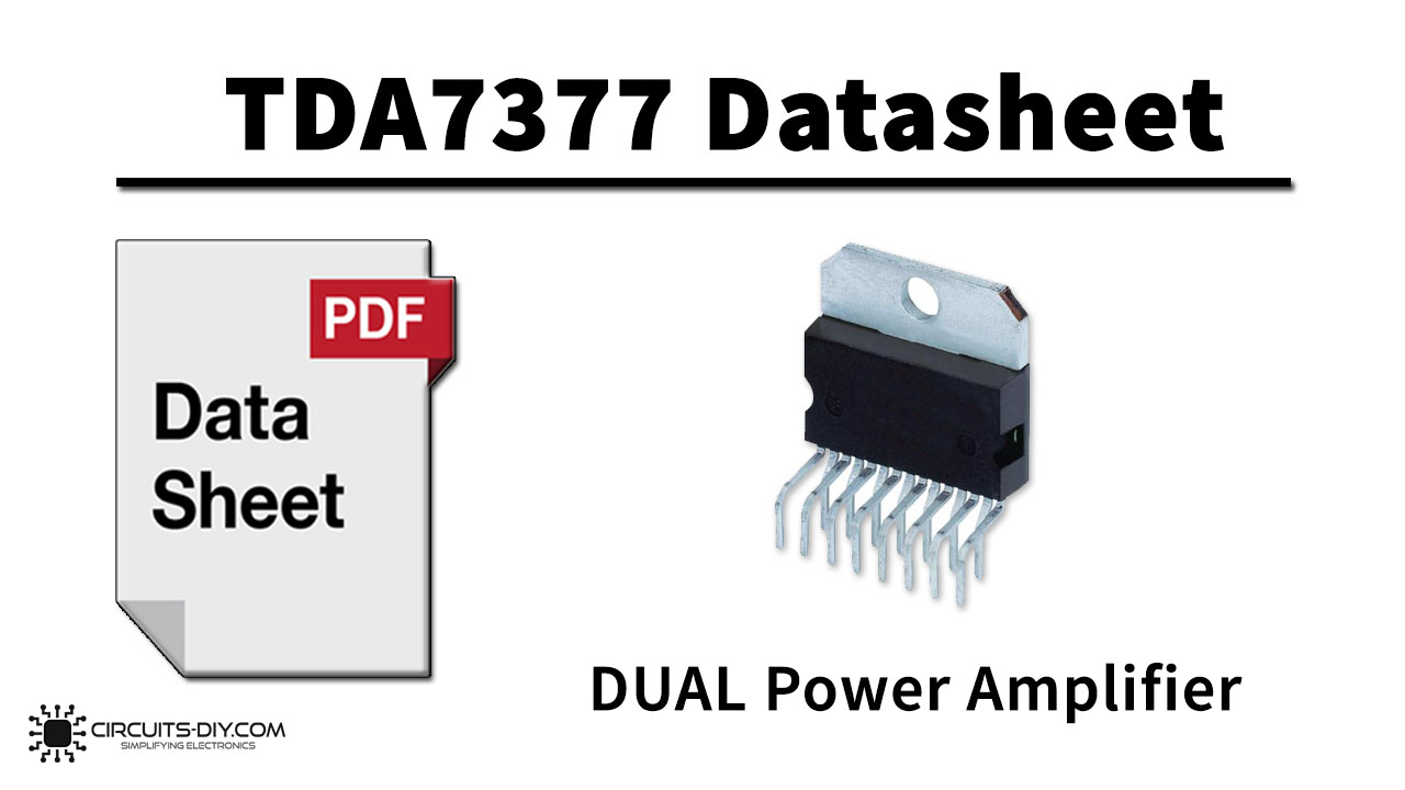 TDA7377 2 x 30W Dual Quad Power Amplifier – Datasheet