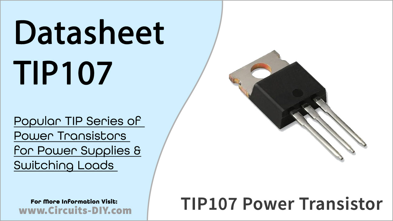 TIP107 PNP Power Darlington Transistor – Datasheet