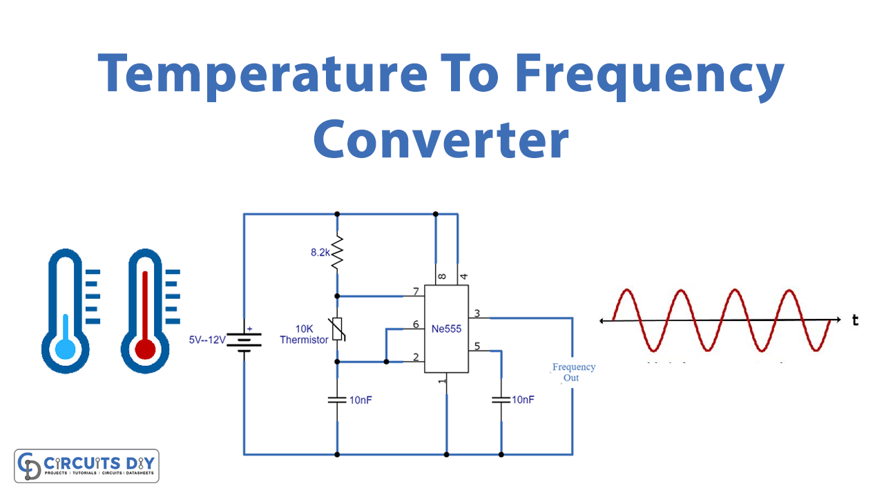 Simple 555 Temperature To Frequency Converter
