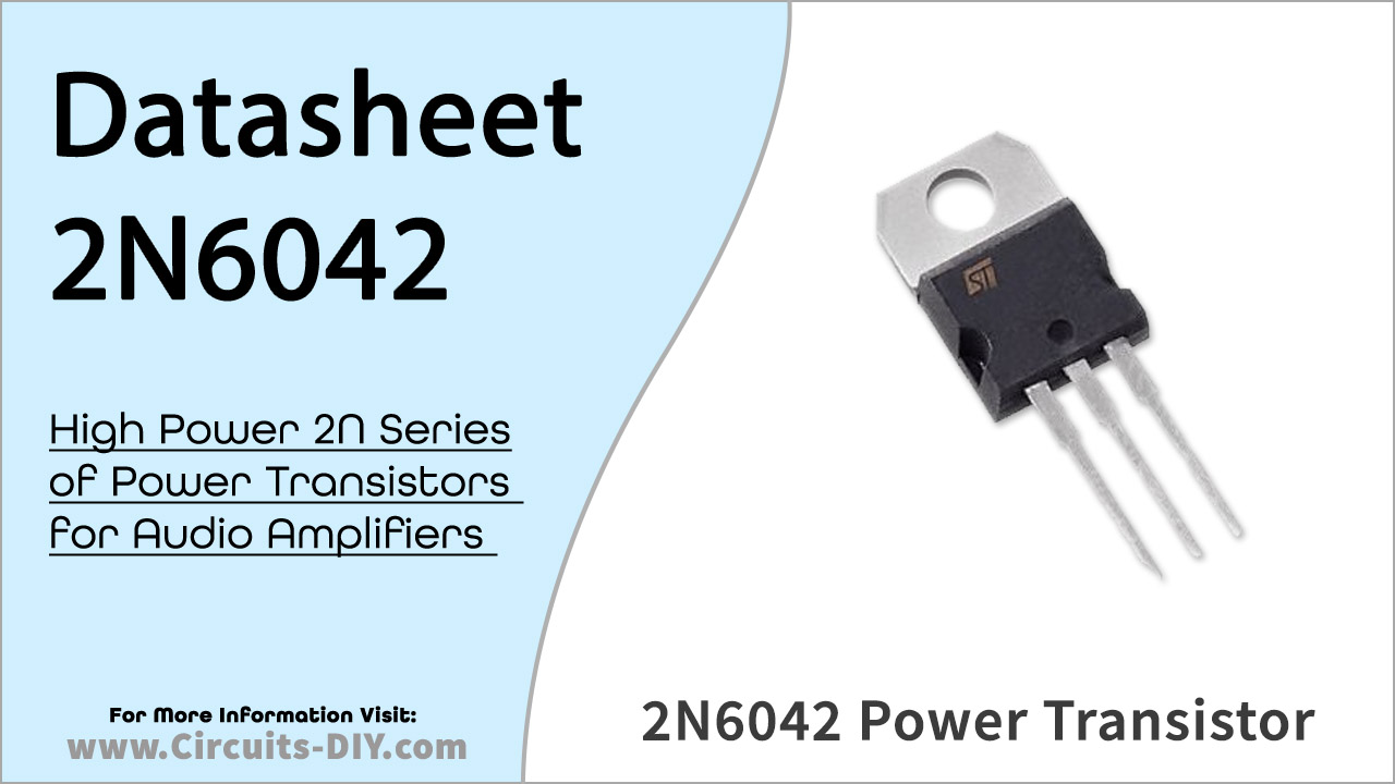 2N6042 PNP Medium Power Darlington Transistor – Datasheet
