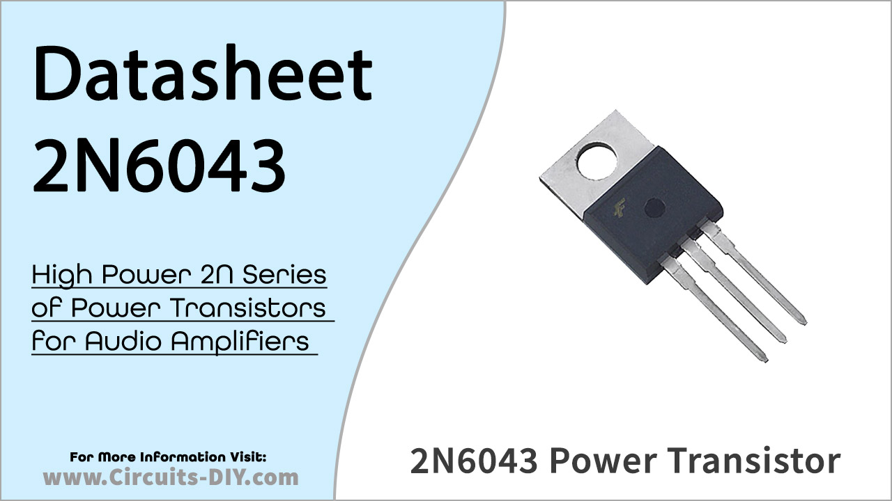 2N6043 NPN Medium Power Darlington Transistor – Datasheet