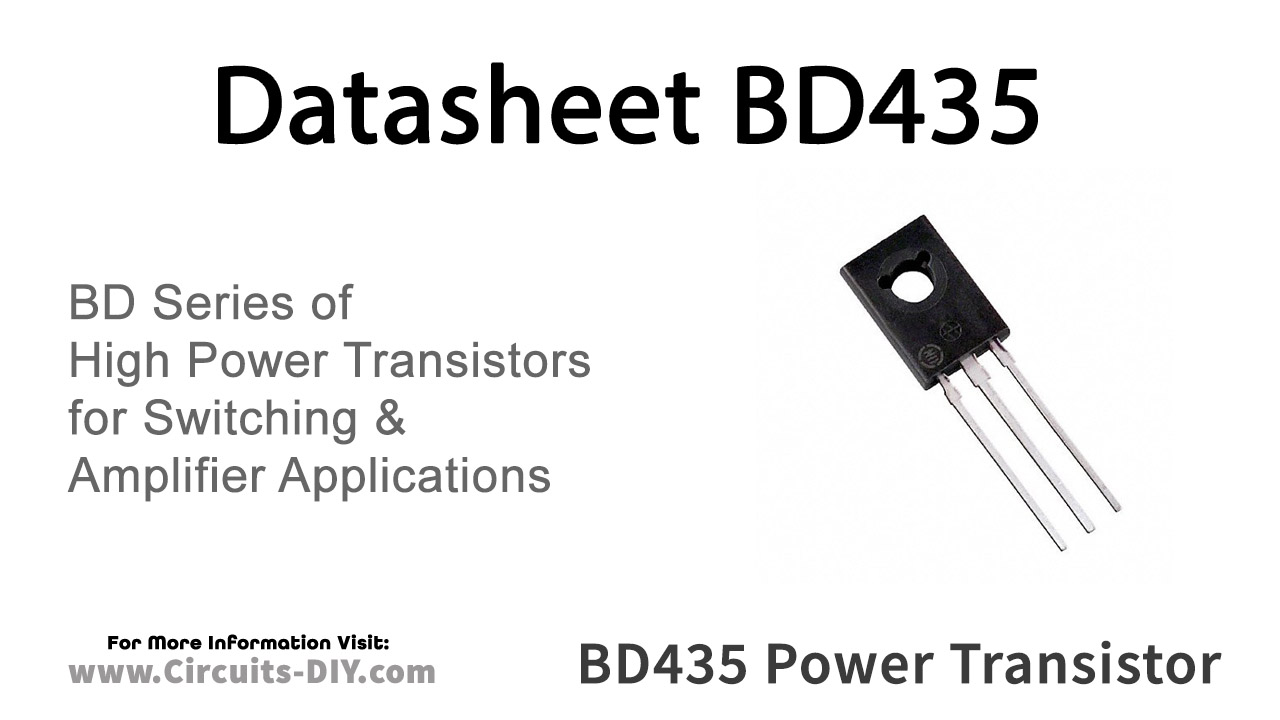 BD435 NPN Power Transistor – Datasheet
