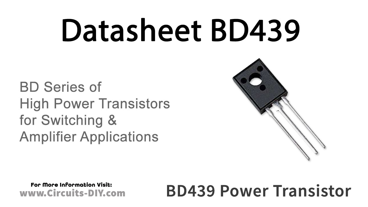 BD439 NPN Power Transistor – Datasheet
