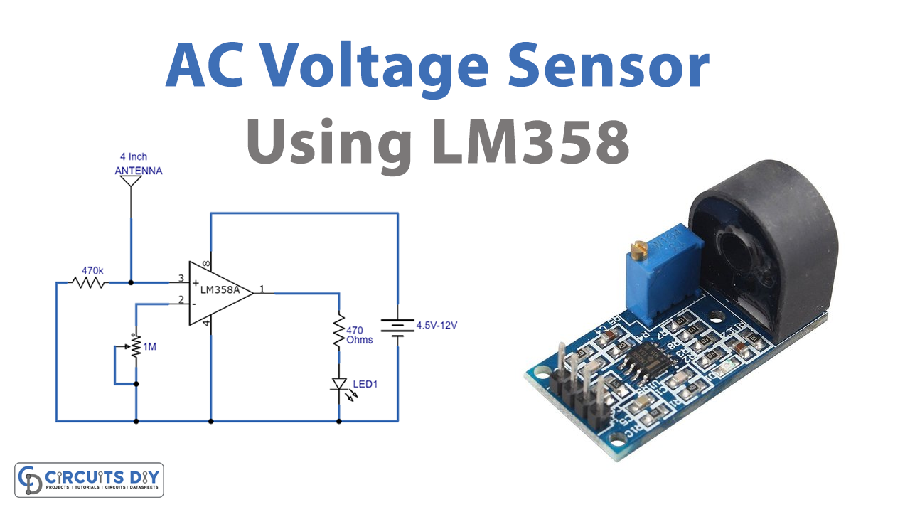 Non-Contact AC Voltage Sensor Using LM358