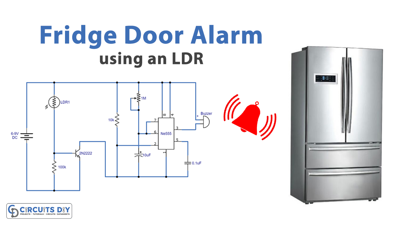 Fridge Door Alarm using an LDR