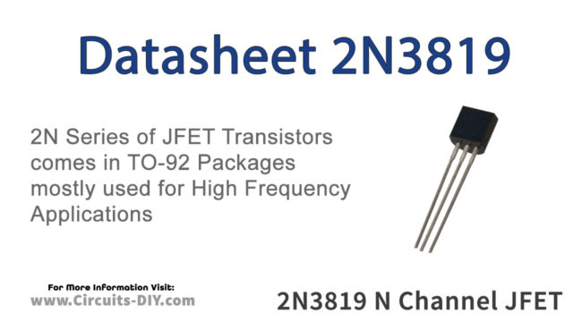 5x 2N3819 N-Channel Transistor 25V Transistor TO-92 