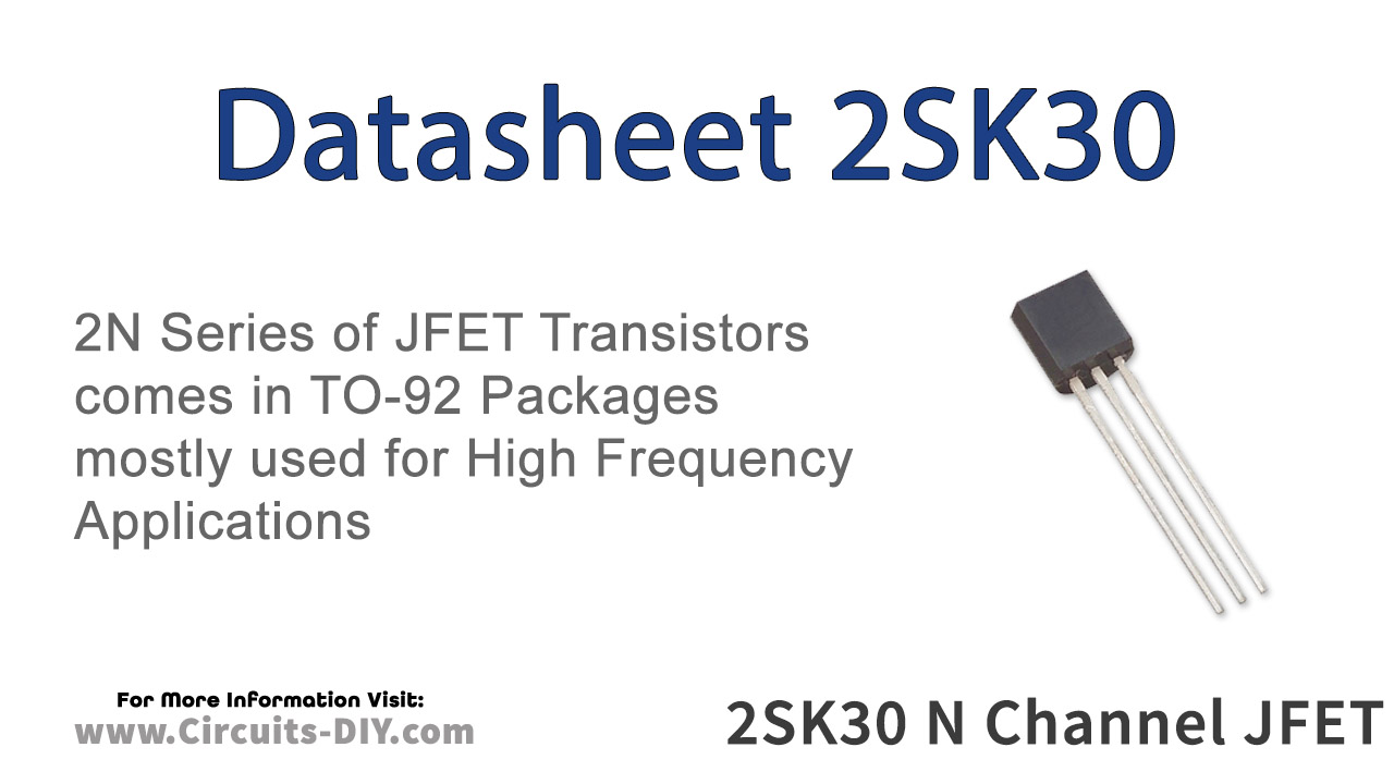 2SK30 N-Channel JFET – Datasheet