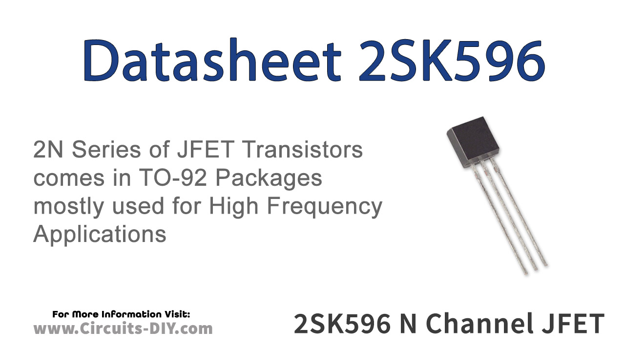 2SK596 N-Channel Capacitor Microphone JFET – Datasheet
