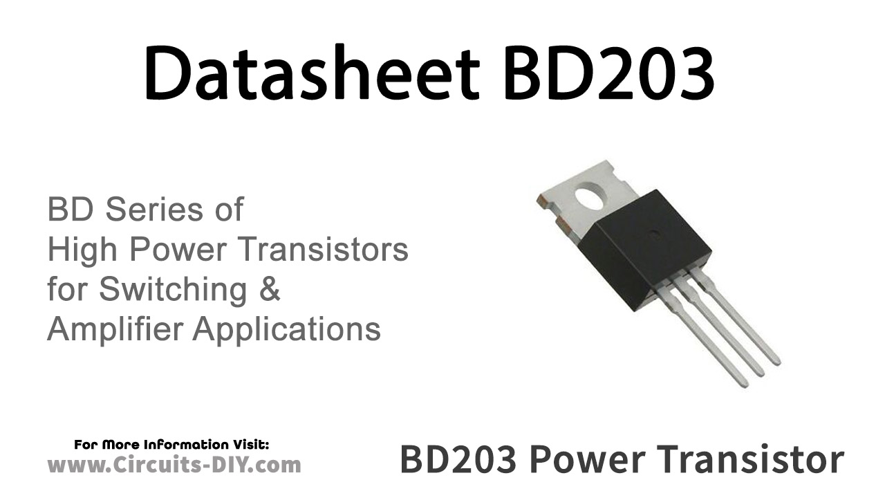 BD203 NPN Power Transistor – Datasheet
