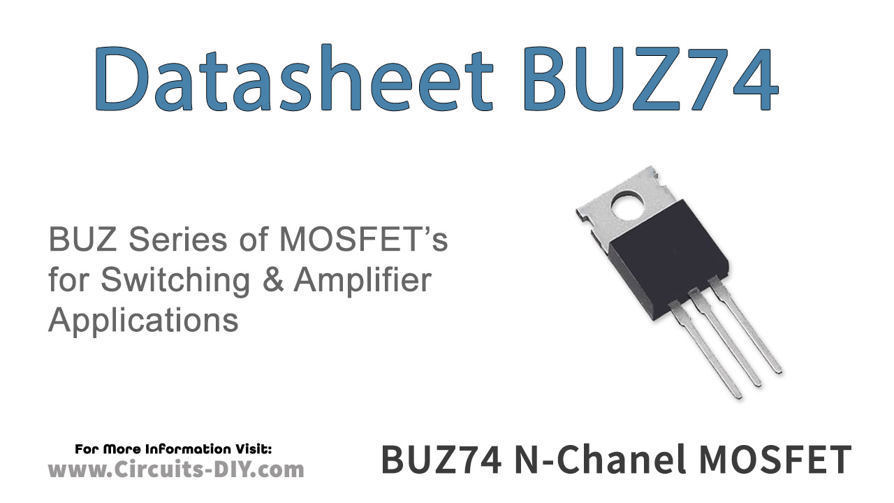 BUZ74 2.4A 500V N-Channel Power MOSFET – Datasheet