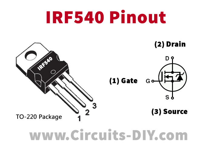 IRF540-Pinout
