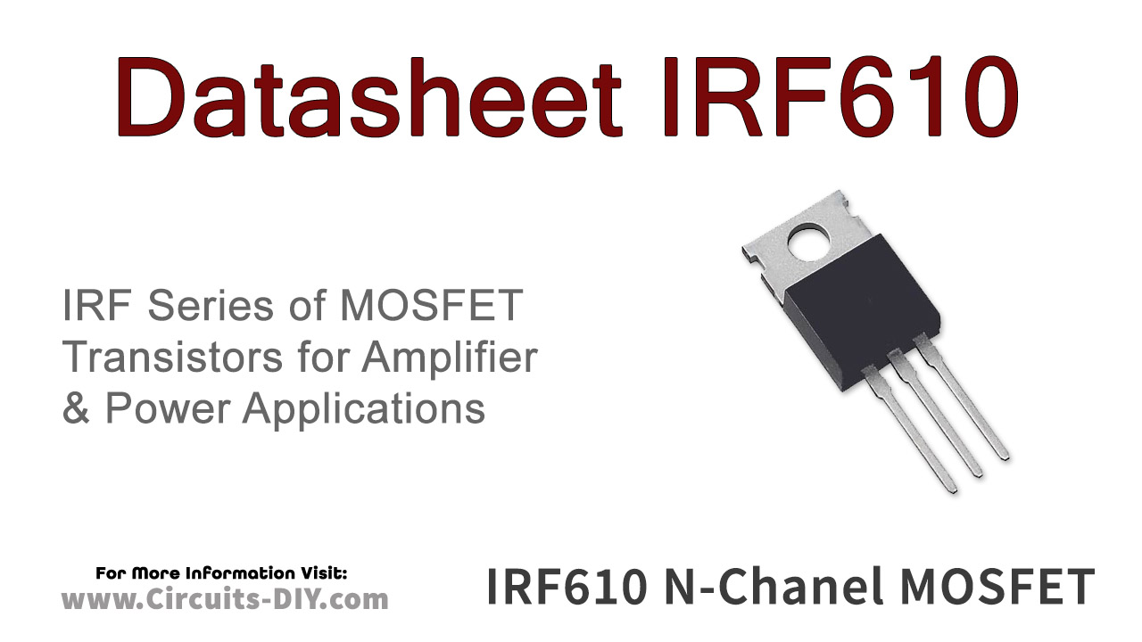 IRF610 3.3A 200V N-Channel Power MOSFET – Datasheet