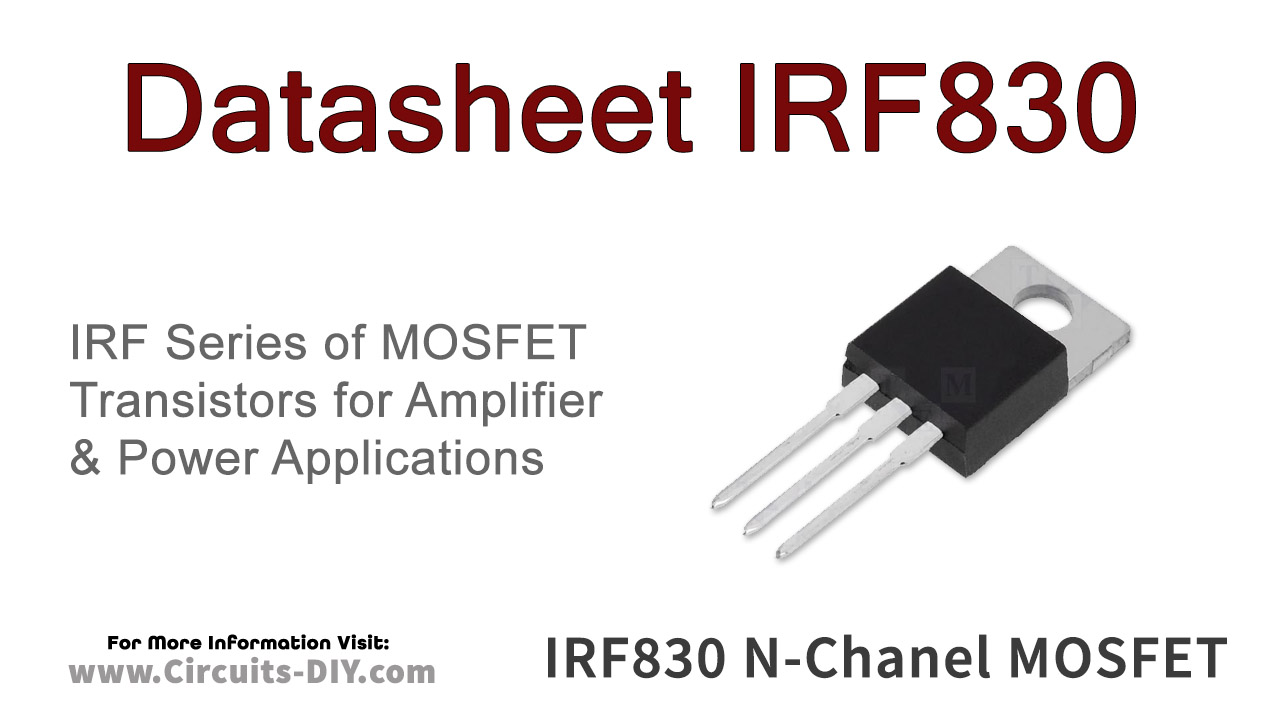 IRF830 4.5A 500V N-Channel Power MOSFET – Datasheet