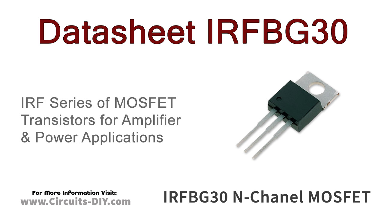 IRFBG30 3.1A 1000V N-Channel Power MOSFET – Datasheet