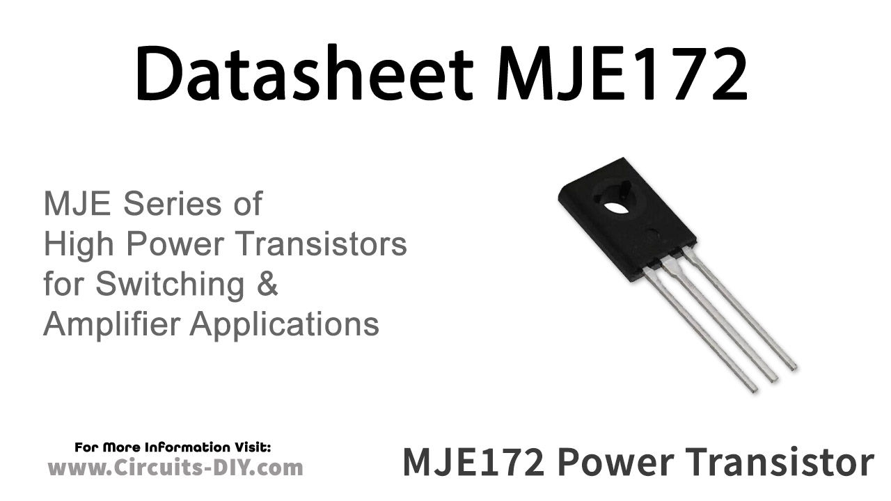 MJE172 PNP Power Transistor – Datasheet