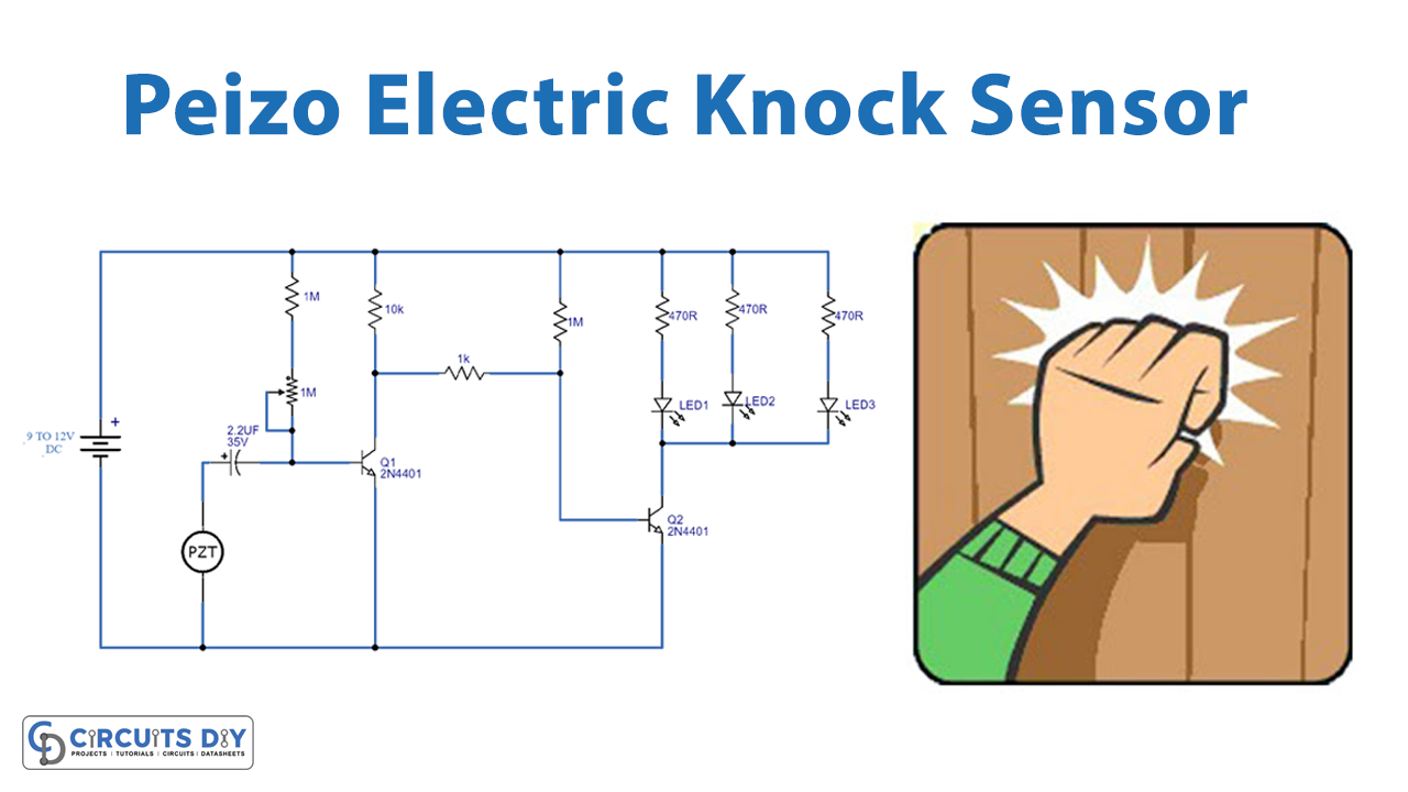 Simple Sensitive Knock Sensor with Piezo Electric