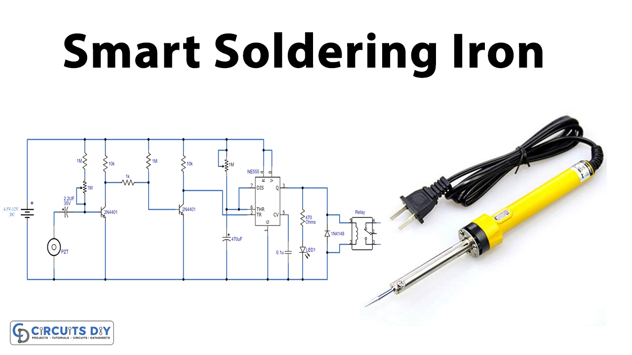 Touch & Knock Sensitive Smart Soldering Iron – DIY