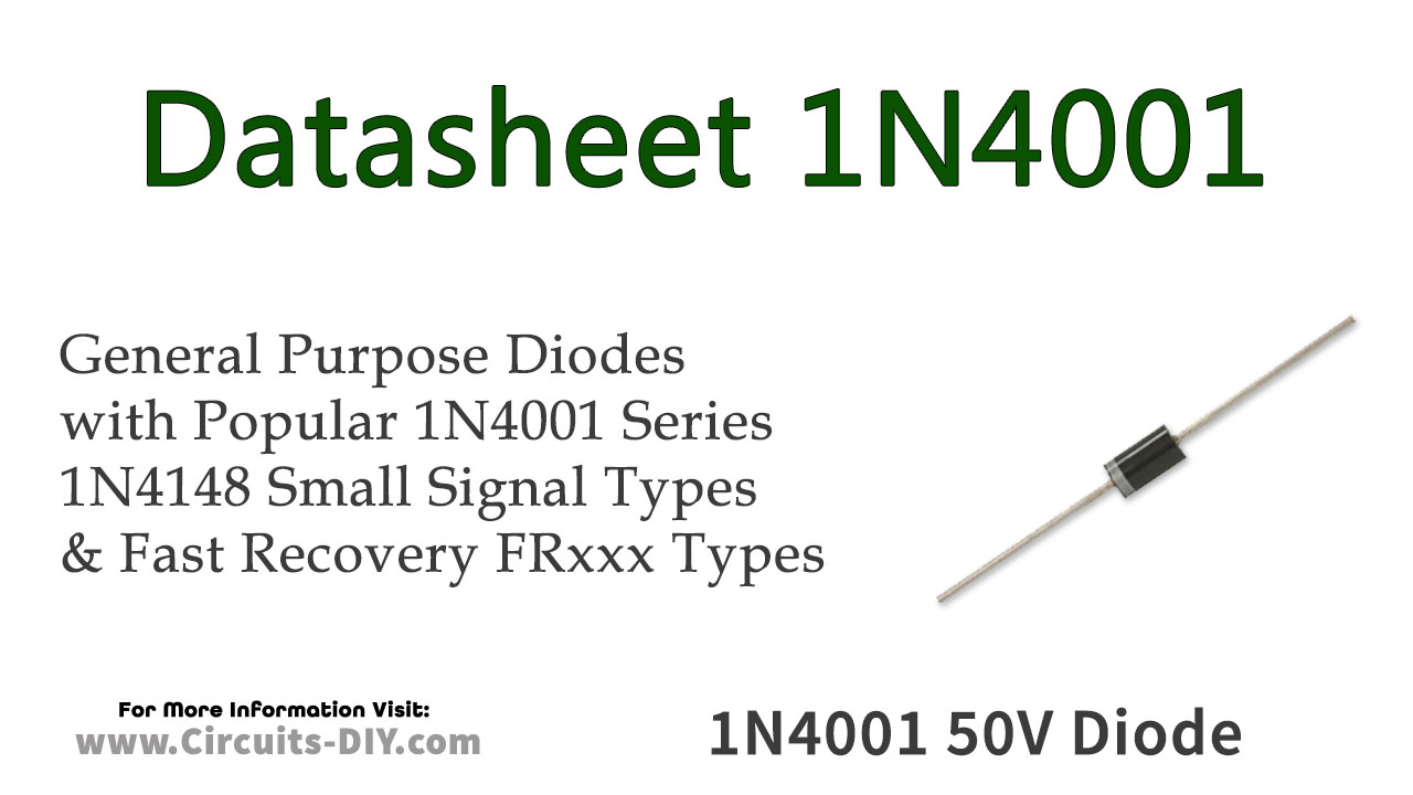 1N4001 50V 1A General Purpose Diode Datasheet