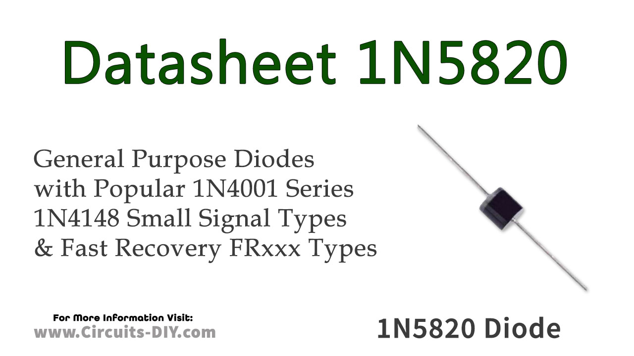 1N5820 Schottky Barrier Diode – Datasheet