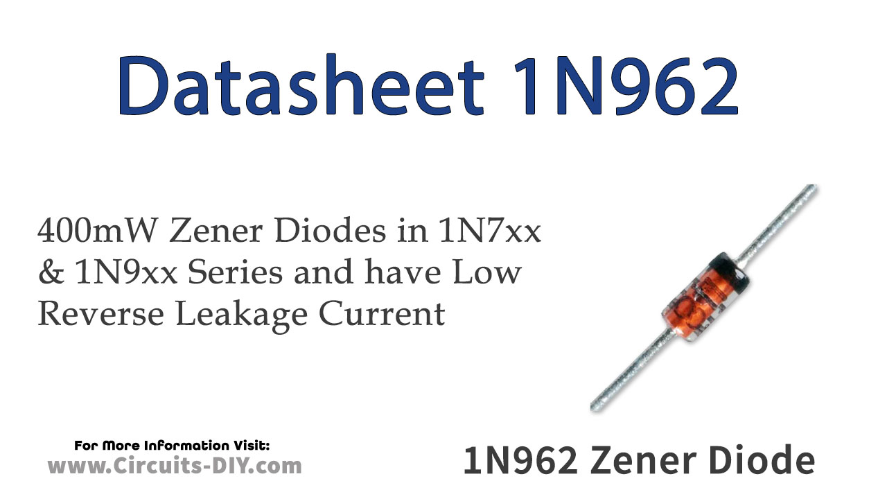 1N962 11V 400mW Zener Diode – Datasheet