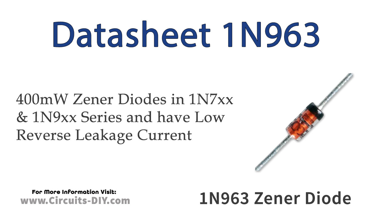 1N963 12V 400mW Zener Diode – Datasheet